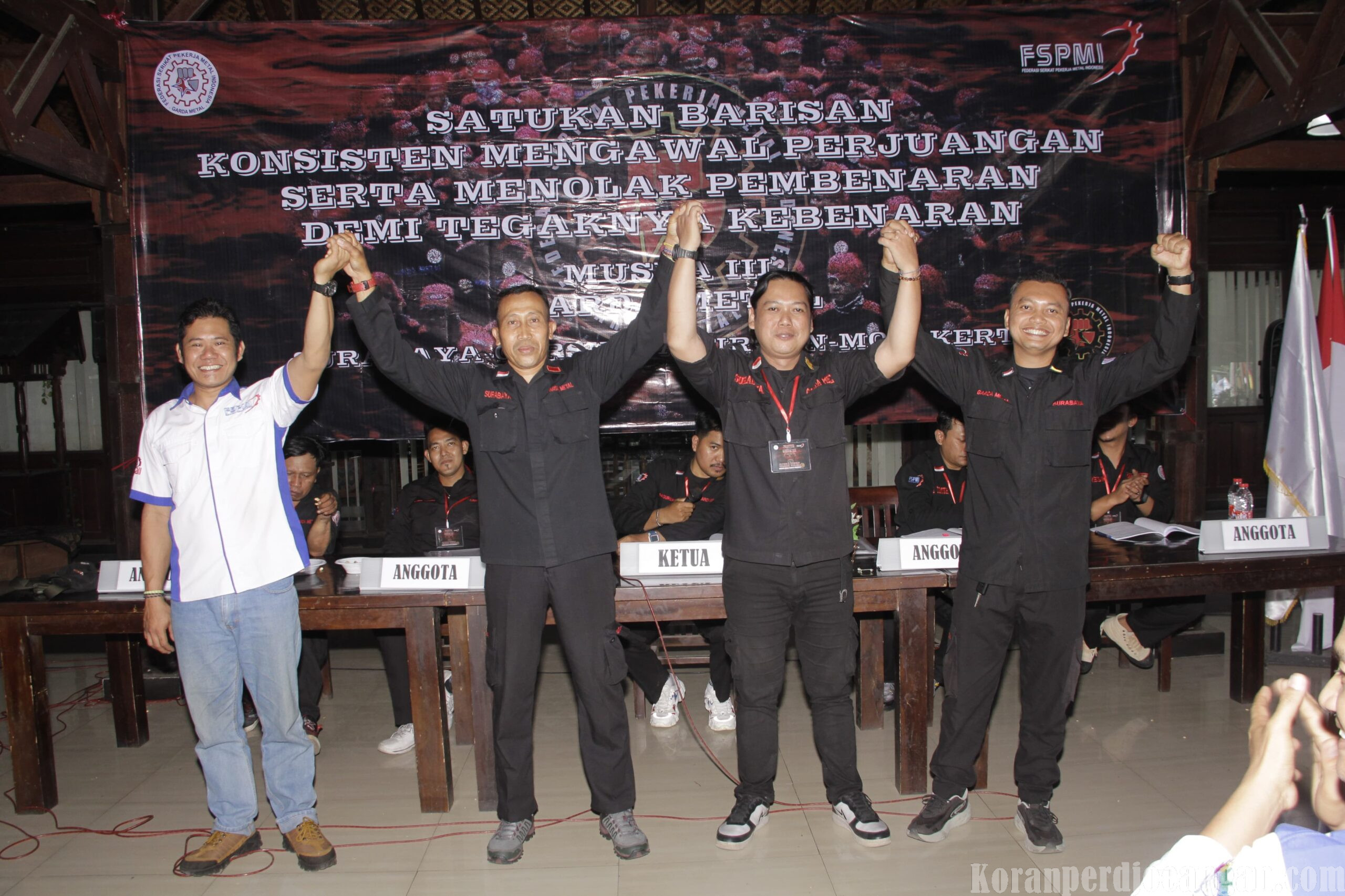 Slamet Raharjo Nahkodai Garda Metal Surabaya, Siap Perkuat Garda Perjuangan Buruh