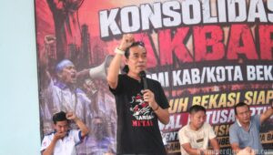 Hadir dalam Konsolidasi Akbar, Pangkorda Garda Metal Bekasi Informasikan Latsar 21