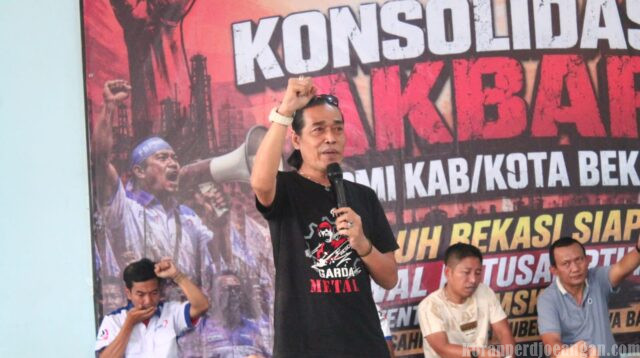 Hadir dalam Konsolidasi Akbar, Pangkorda Garda Metal Bekasi Informasikan Latsar 21