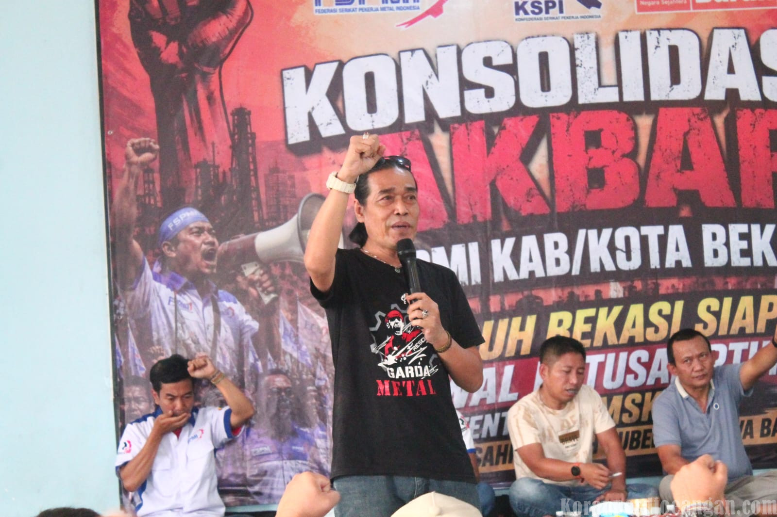 Hadir dalam Konsolidasi Akbar, Pangkorda Garda Metal Bekasi Informasikan Latsar 21