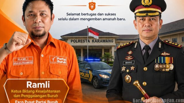 Ramli Sampaikan Ucapan Selamat kepada Kapolresta Karawang yang Baru