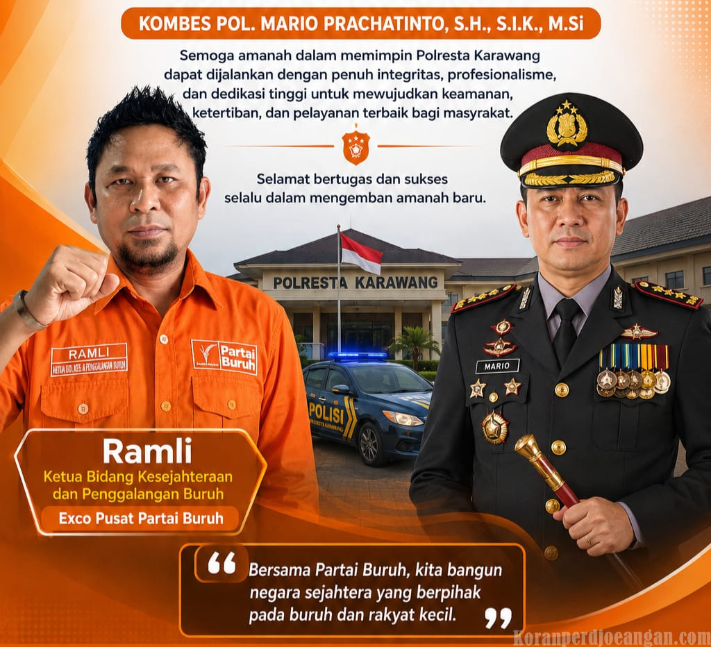 Ramli Sampaikan Ucapan Selamat kepada Kapolresta Karawang yang Baru