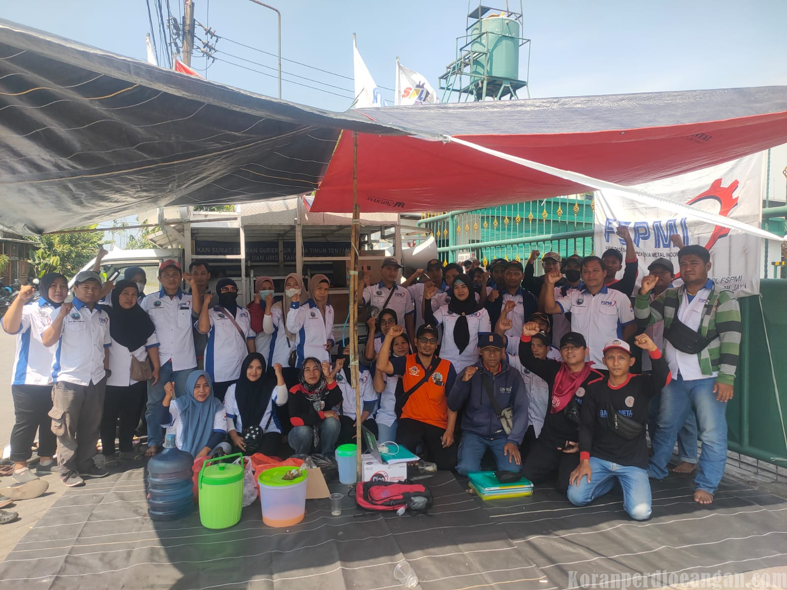 PT Sari Murni Jaya Mendadak Liburkan Pekerja, Serikat Pekerja FSPMI Tetap Gelar Aksi Hari Ini