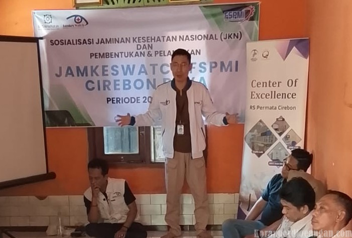 Seknas DPN Jamkeswatch FSPMI Heri Irawan Tekankan Pentingnya Militansi dan Edukasi Kesehatan pada Pengukuhan Jamkeswatch Cirebon Raya 2026–2031