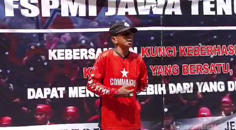 Sekretaris Nasional Garda Metal Tekankan Militansi dan Kesiapan Mental Peserta Latsar V Garda Metal FSPMI Jawa Tengah