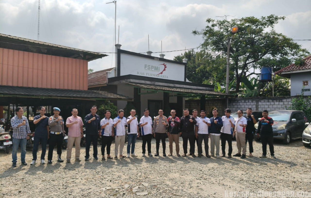 Kapolres Purwakarta yang Baru Jalin Silaturahmi dengan KC FSPMI Purwakarta