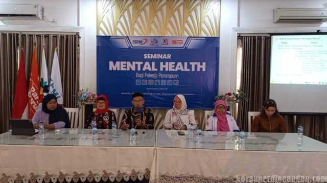 Sekretaris Jenderal FSPMI, Sabilar Rosyad Resmi Membuka Seminar Mental Healt