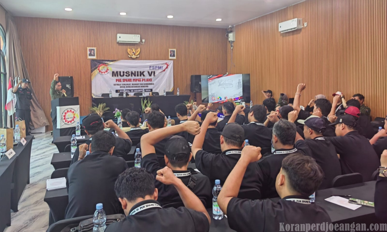 Purna Tugas di MUSNIK VI, Ketua FSPMI PT KICI Tekankan Perjuangan Cerdas dan Bermartabat