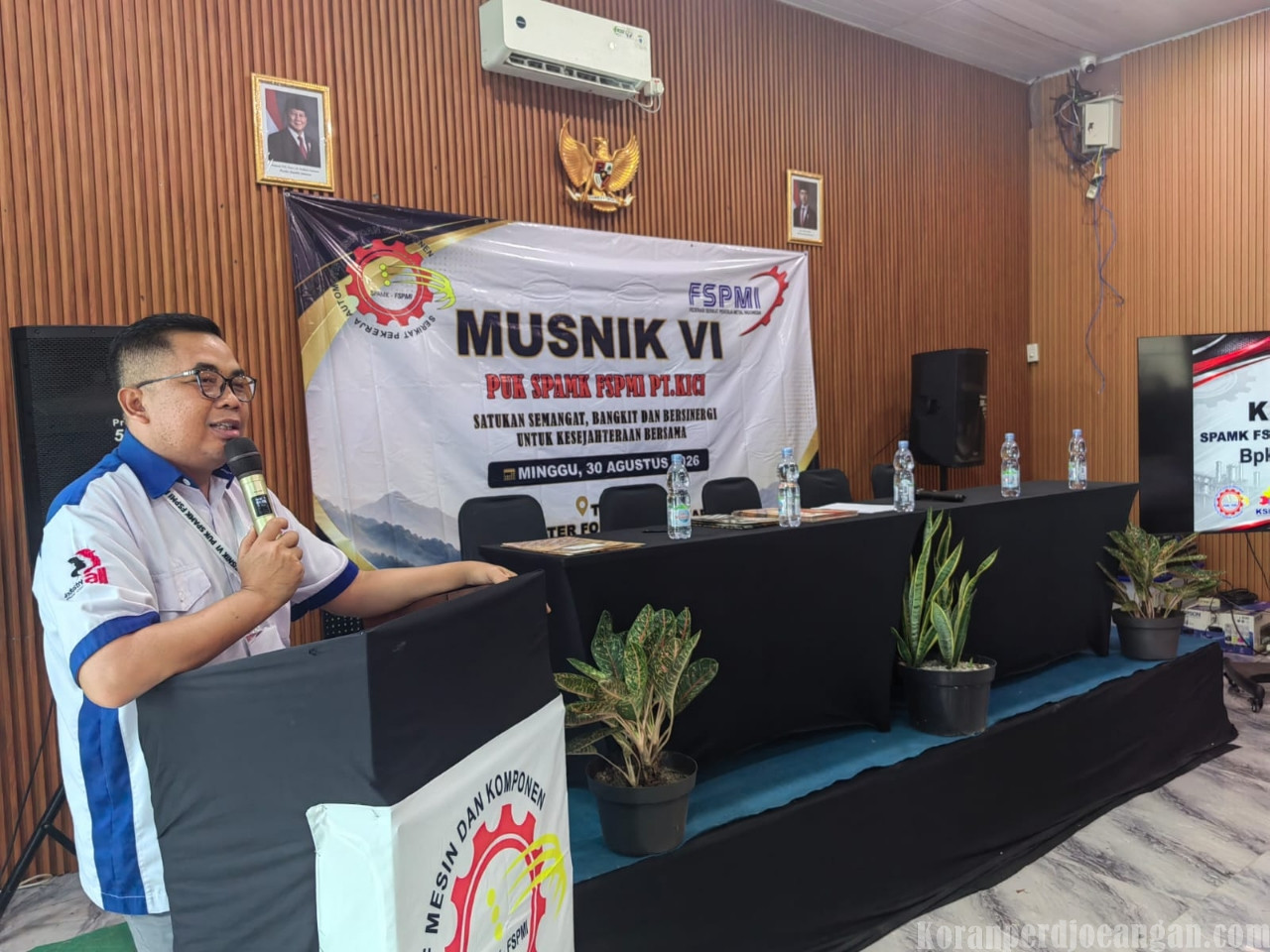 MUSNIK VI Serikat Pekerja FSPMI PT KICI Resmi Dibuka Ade Supyani