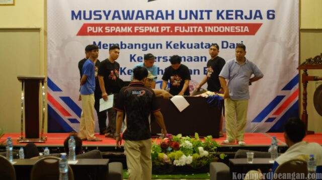 Semangat Persiapan dan Gladi Resik Musnik VI PUK SPAMK FSPMI PT Fujita Indonesia