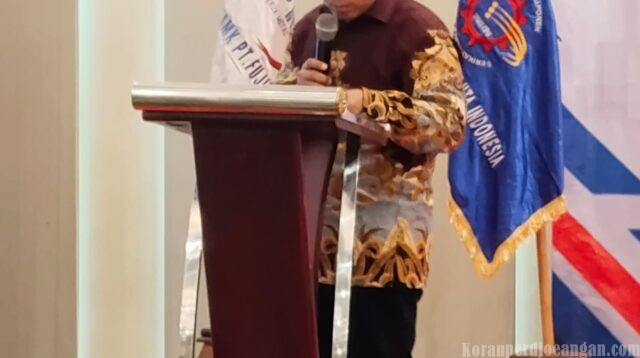 Sekretaris PUK SPAMK FSPMI PT Fujita Indonesia Sampaikan Laporan Pertanggungjawaban Kepengurusan