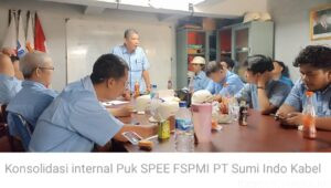 Konsolidasi Internal PUK SPEE FSPMI PT Sumi Indo Kabel Perkuat Komunikasi Organisasi