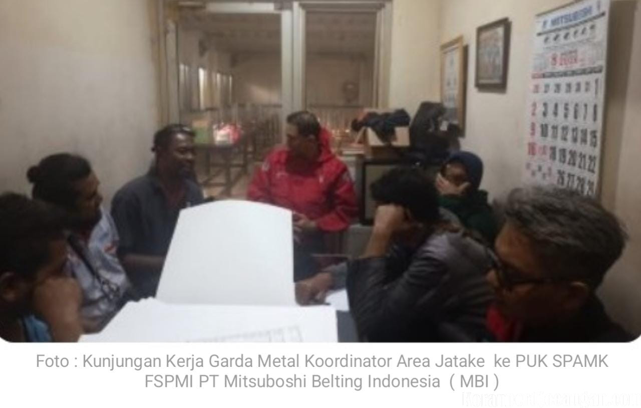 Kunjungan Perdana Garda Metal Tangerang Raya Koordinator Area Jatake ke Tingkat PUK