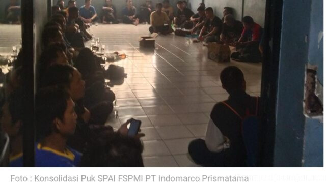 PUK SPAI FSPMI PT Indomarco Prismatama Gelar Konsolidasi, Tuntut Pembayaran Upah Lembur Sesuai Ketentuan