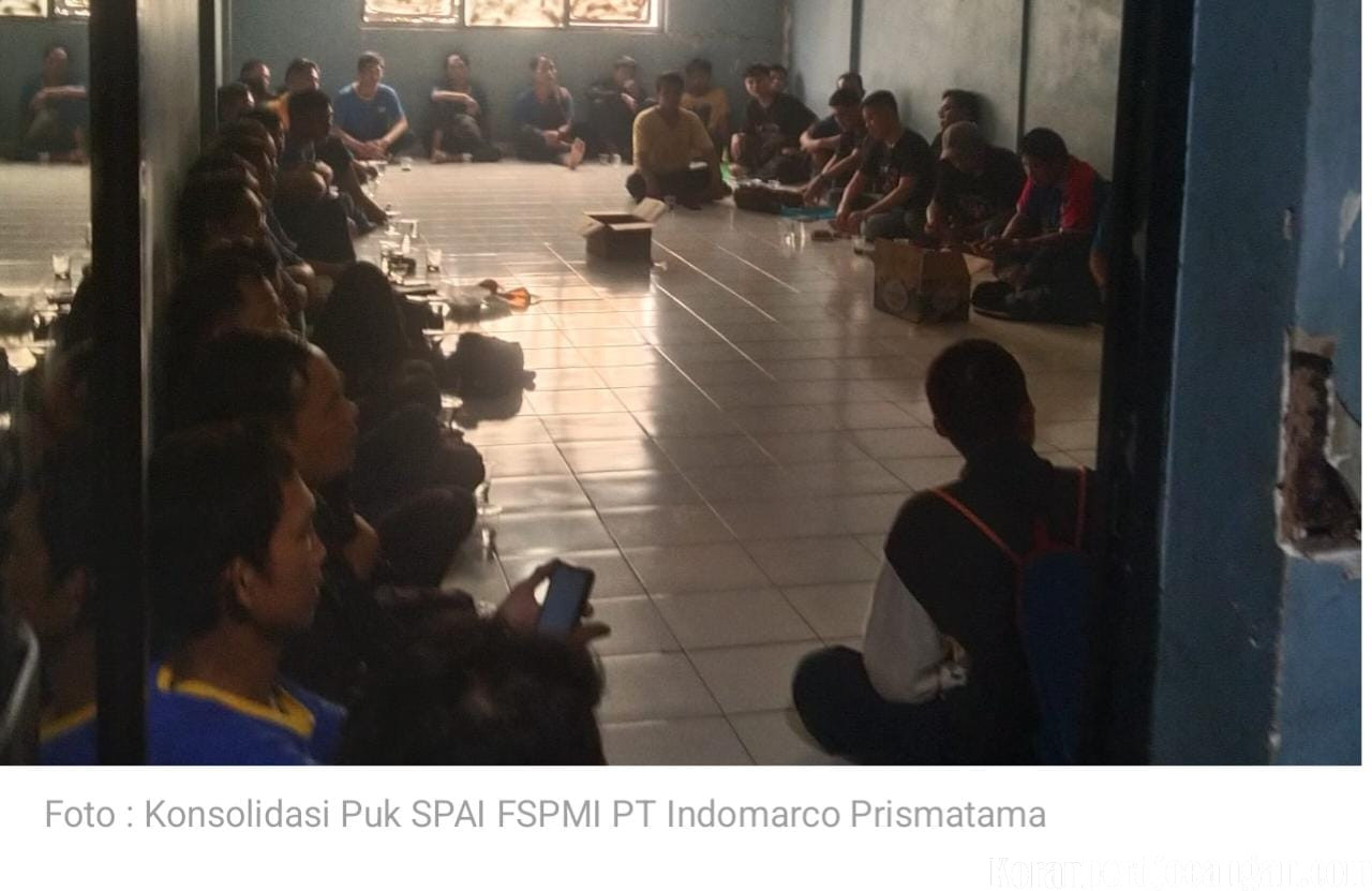 PUK SPAI FSPMI PT Indomarco Prismatama Gelar Konsolidasi, Tuntut Pembayaran Upah Lembur Sesuai Ketentuan