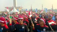 Buruh Bukan Penonton: Garda Metal FSPMI Turun Jaga Jakarta