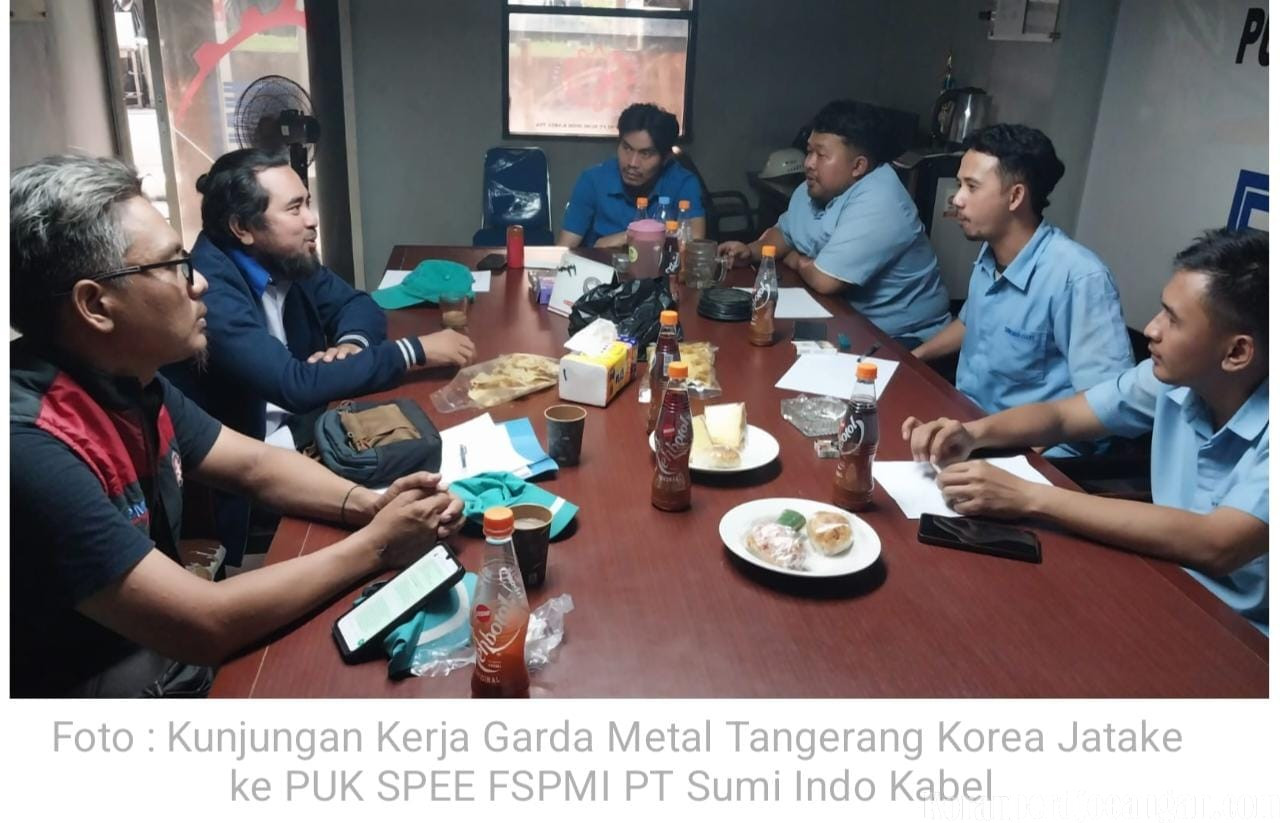 Garda Metal Tangerang Area Jatake Lanjutkan Kunjungan Kerja ke PUK SPEE FSPMI PT Sumi Indo Kabel