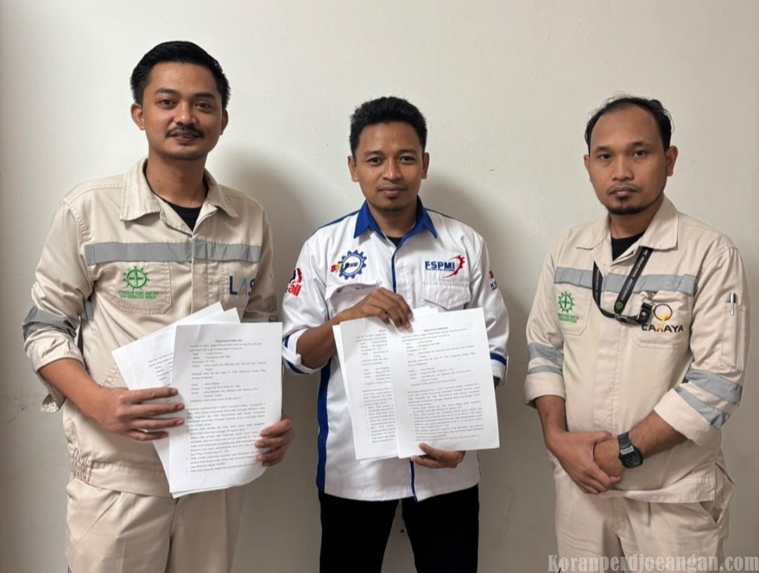 PHK Sugito Dibatalkan, PUK SPLP FSPMI PT. ITSS dan Manajemen Tandatangani Perjanjian Bersama