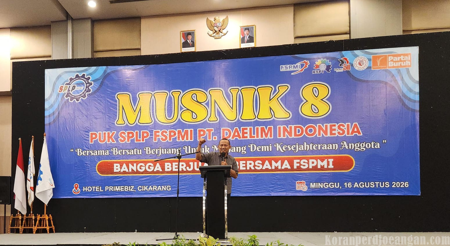 Flashback Perjuangan Disampaikan dalam Musnik 8 Pimpinan Unit Kerja FSPMI PT. Daelim