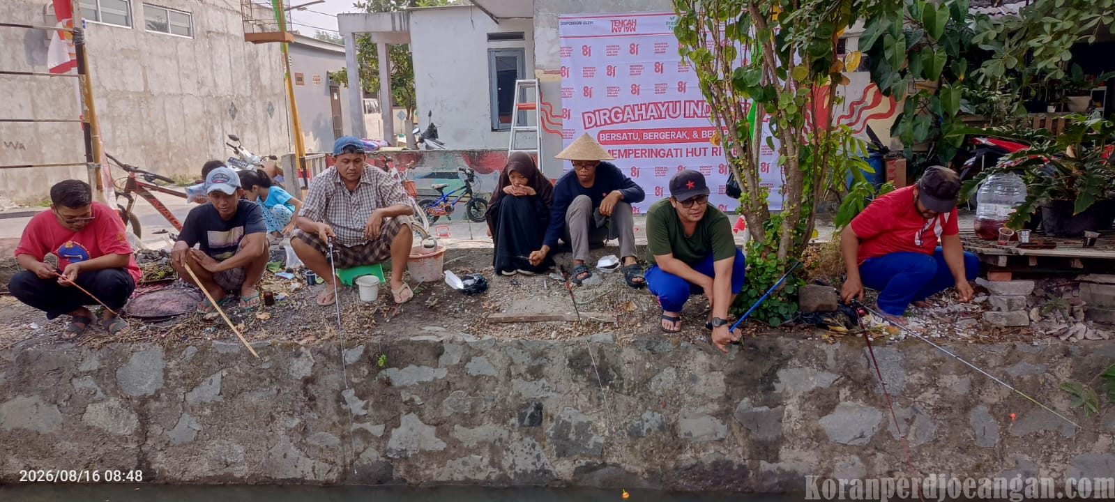 Rayakan HUT 81 RI, Warga Griya Duta Permata Gelar Lomba Mancing Bersama