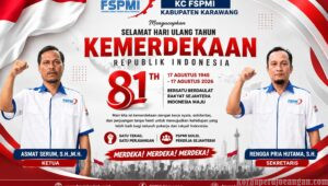 HUT RI ke-81, KC FSPMI Karawang Teguhkan Persatuan dan Perjuangan Menuju Kesejahteraan Rakyat