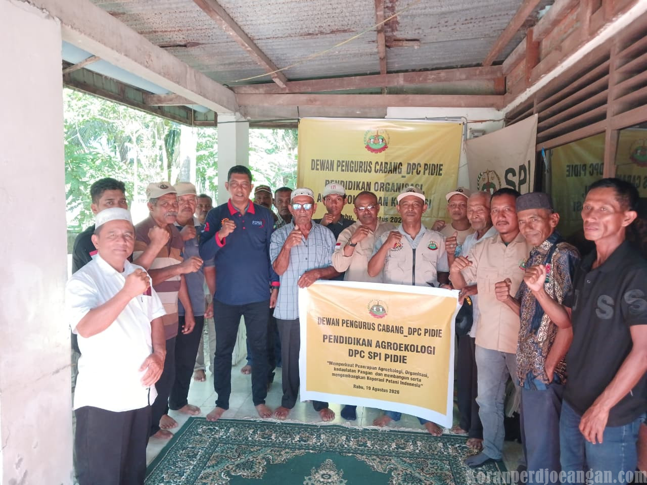PC SPEE FSPMI Aceh Hadiri Pelatihan Agroekologi dan Sosialisasi Pembentukan Koperasi Tani di Pidie
