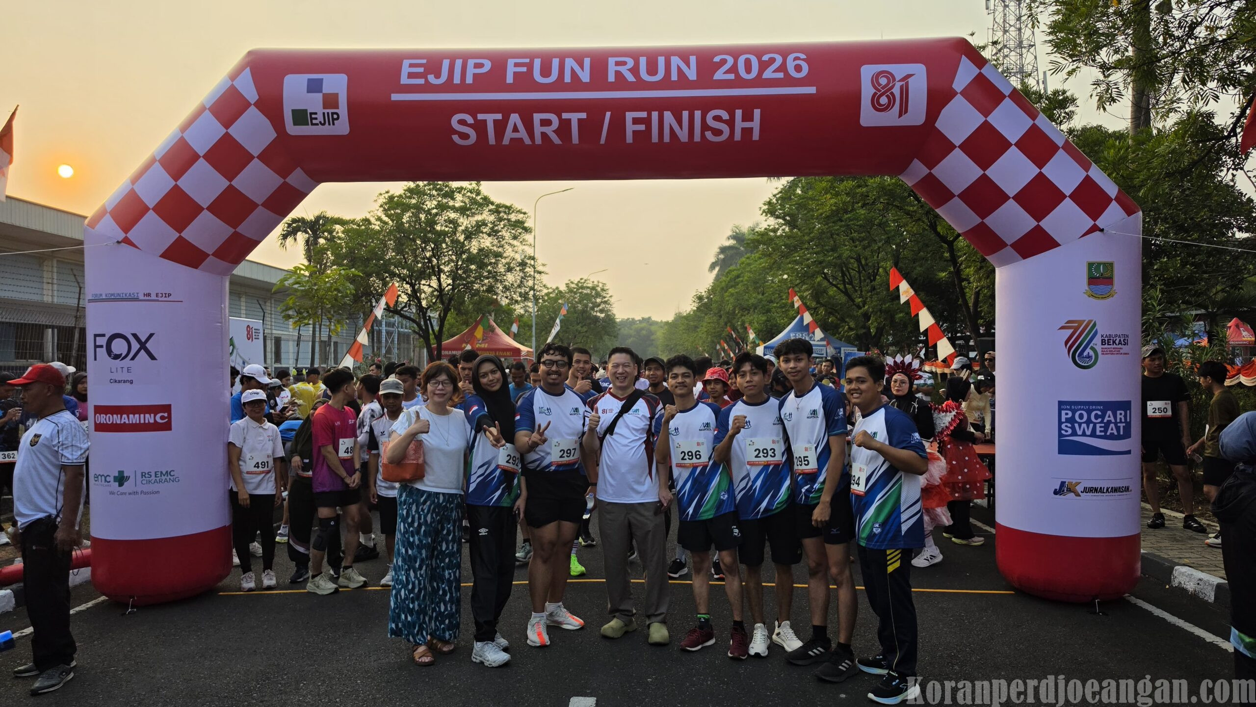 Ekspatriat dan Pekerja PT Marsol Ikuti EJIP Fun Run 2026