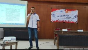 Sambutan Dadang Febryanto Ketua PUK  SPAI PT G4S Security Service Acara Musnik ke IV