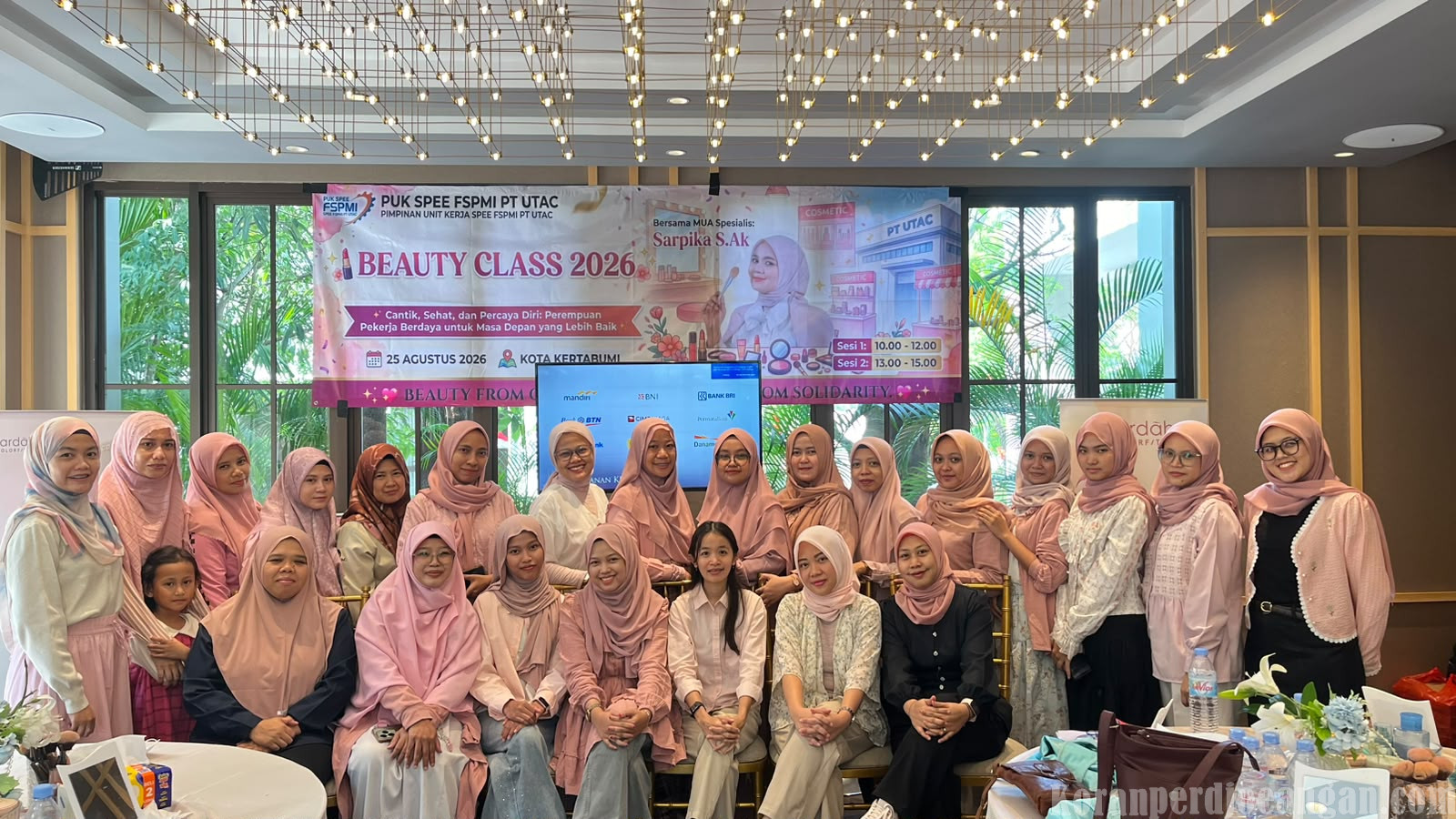 PUK SPEE FSPMI PT UTAC Gelar Beauty Class, Dorong Pekerja Perempuan Semakin Percaya Diri dan Berdaya