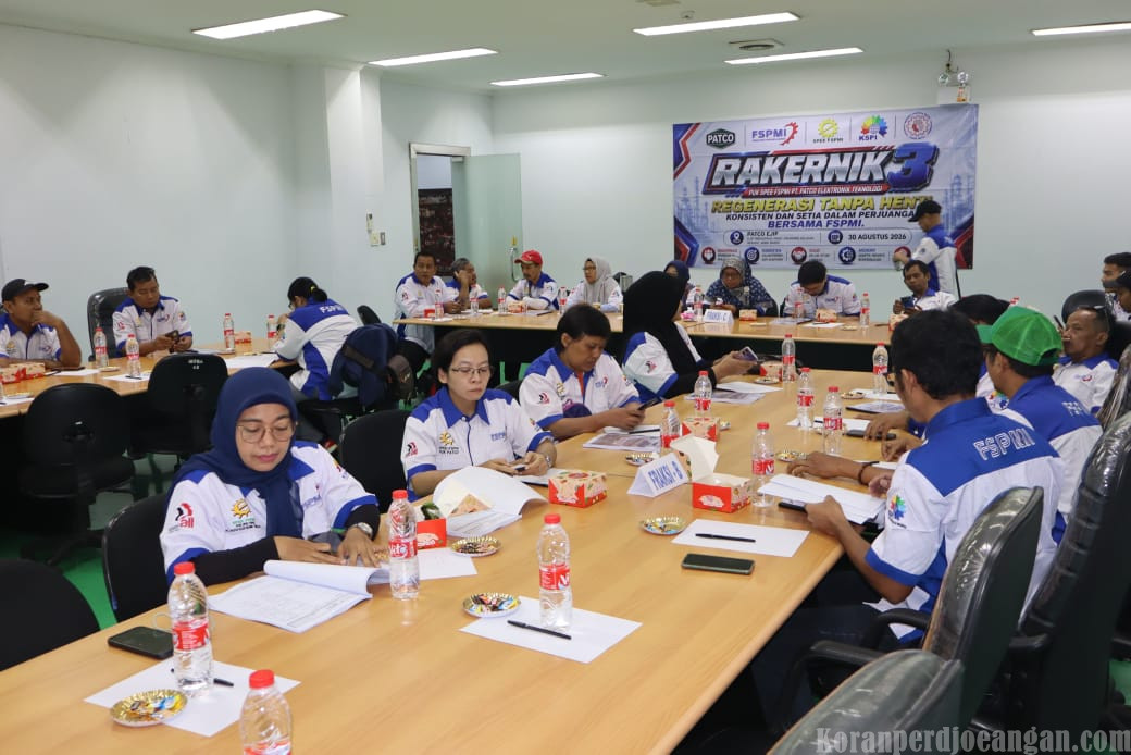 Siap Menuju Musnik 8, PUK SPEE FSPMI PT. Patco Elektronik Industri Gelar Rakernik