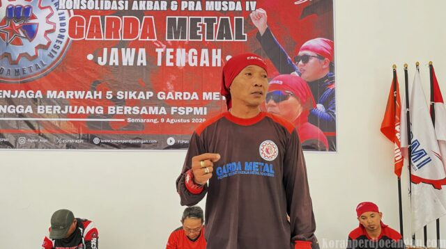 Kurniawan Tekankan Soliditas dan Disiplin Garda Metal dalam Konsolidasi Akbar Garda Metal Jawa Tengah