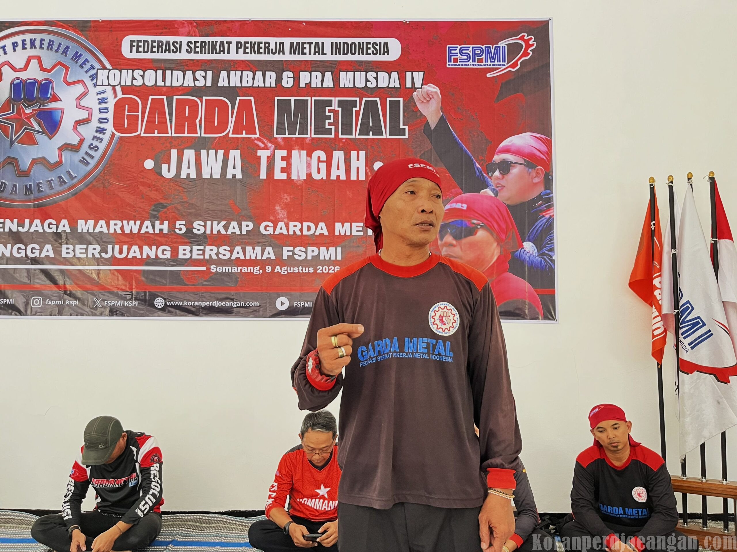 Kurniawan Tekankan Soliditas dan Disiplin Garda Metal dalam Konsolidasi Akbar Garda Metal Jawa Tengah