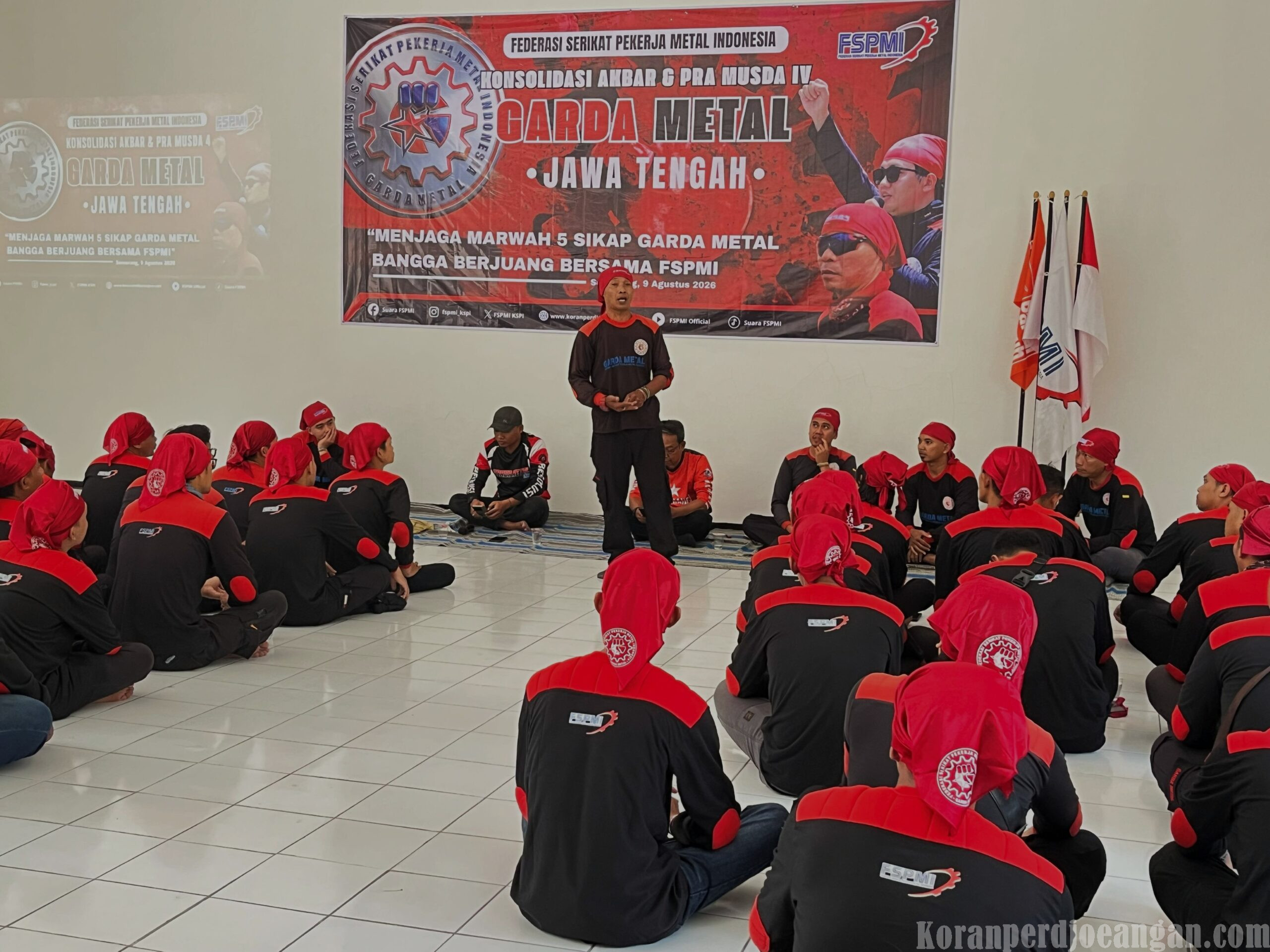 Konsolidasi Akbar Garda Metal FSPMI Jawa Tengah: Menjaga Marwah 5 Sikap, Bangga Berjuang Bersama FSPMI