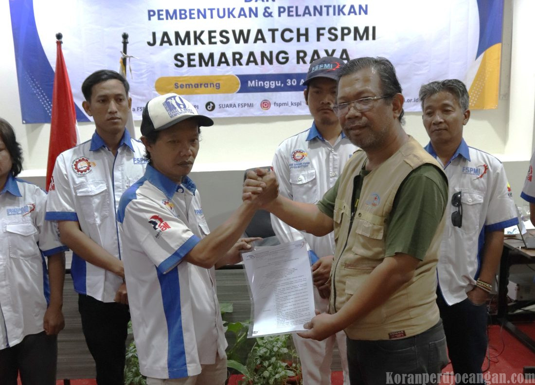 Dari Ketua PUK hingga Driver Ojol, Agus Arief Setyawan Kini Pimpin Jamkeswatch Semarang Raya Periode 2026 – 2031