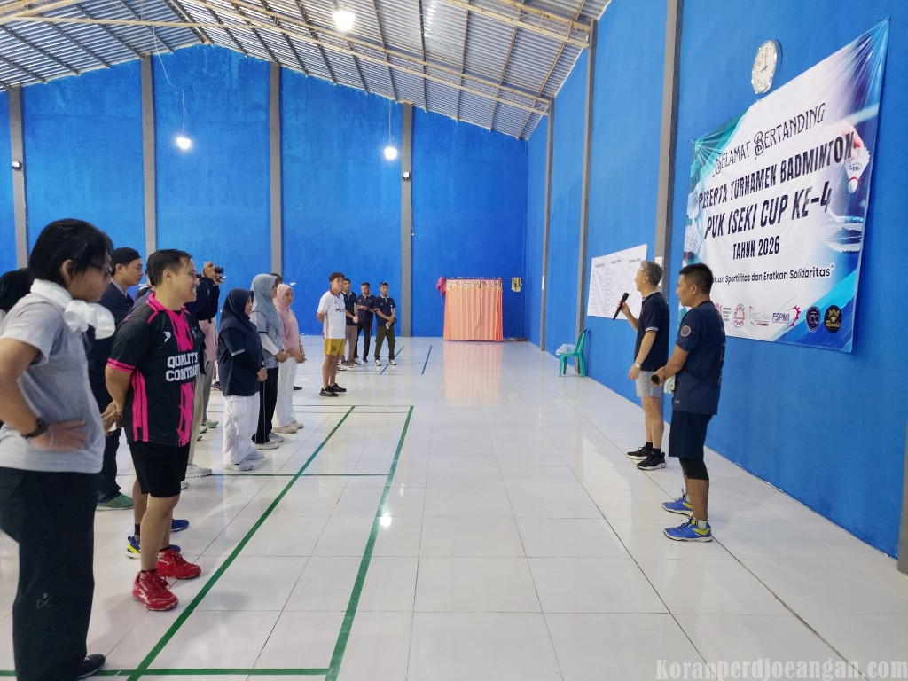 Turnamen Badminton PUK ISEKI CUP Ke-4 Resmi Bergulir, Perkuat Sportivitas dan Solidaritas Anggota