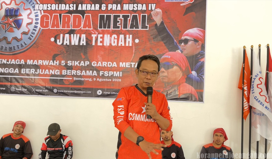 Ketua DPW FSPMI Jawa Tengah Ingatkan Bahwasannya Militansi Garda Metal Harus Dibarengi Kecerdasan