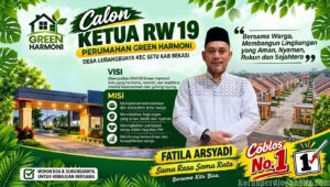Fatila Arsyadi Maju Sebagai Calon Ketua RW 019 Green Harmoni, Usung Semangat Kebersamaan