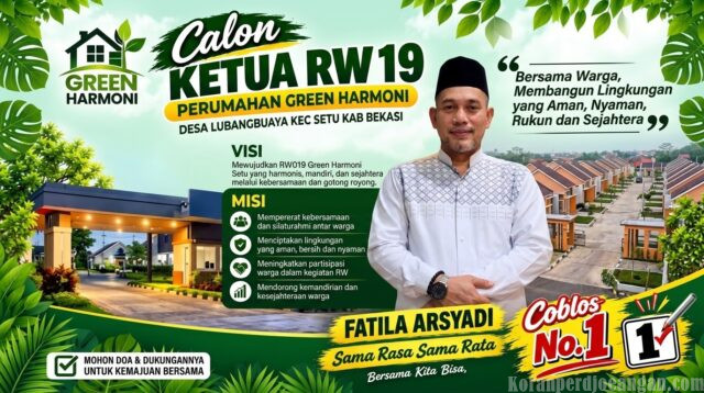 Fatila Arsyadi Maju Sebagai Calon Ketua RW 019 Green Harmoni, Usung Semangat Kebersamaan