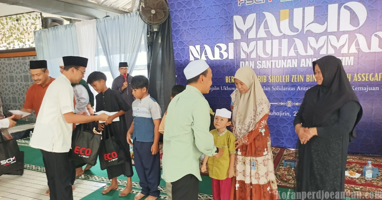 Semarak Maulid Nabi, Pekerja PT FSCM Santuni Anak Yatim