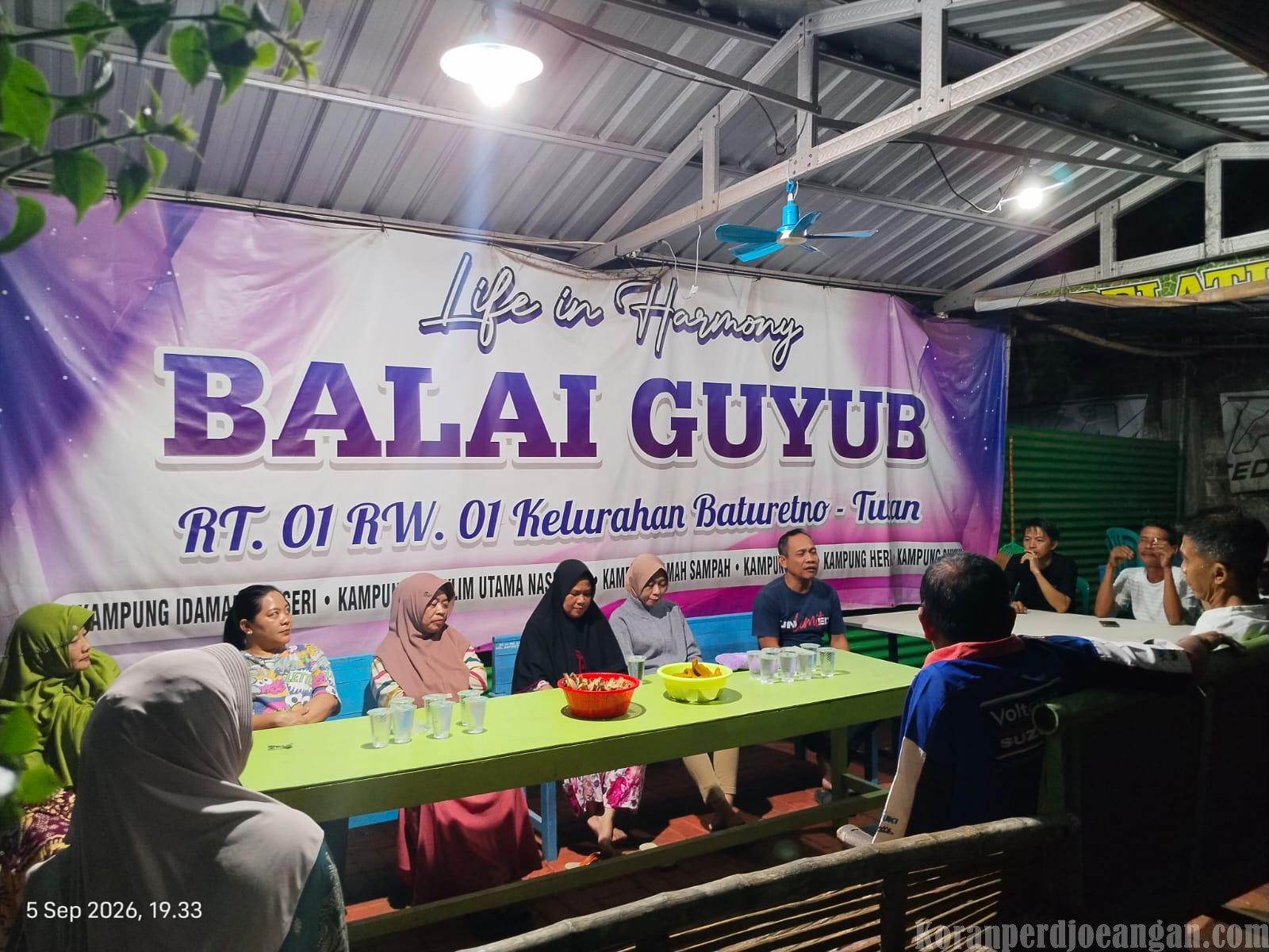Rapat Pengurus RT 01 RW 01 Kelurahan Baturetno Bahas Persiapan Jalan Sehat Warga