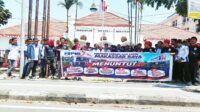 Kawal Sidang Gugatan Tanggal Merah, FSPMI Makassar Datangi PN Makassar