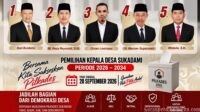 Hasil Penetapan Calon & Nomor Urut Pilkades Sukadami Cikarang Selatan