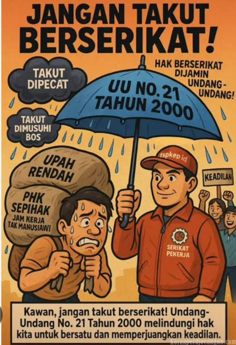 Seharusnya Tidak Ada Lagi Buruh yang Takut Berserikat