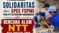 PUK SPEE FSPMI PT. Kiyokuni Indonesia Galang Dana Peduli Nusa Tenggara Timur
