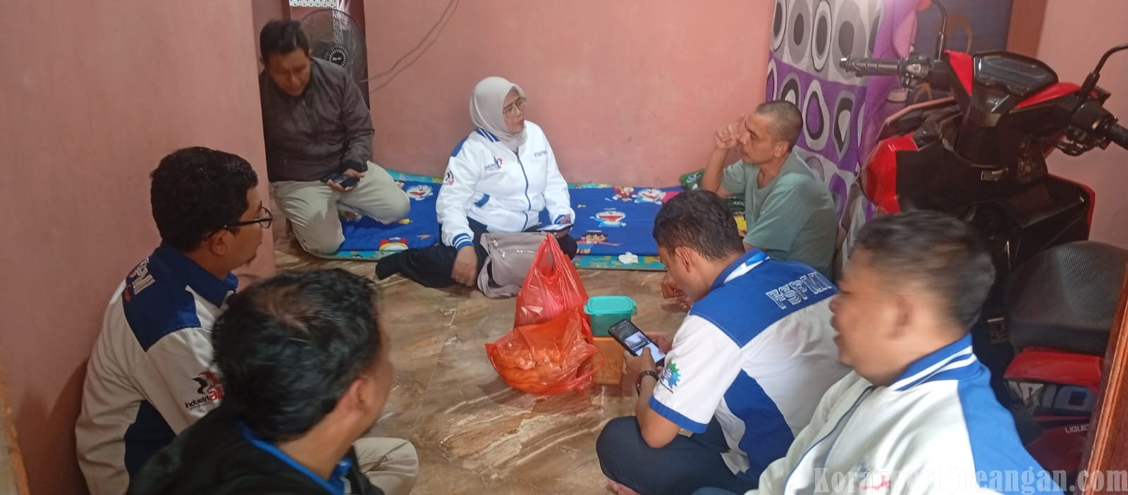 PC SPAI FSPMI Bogor Jenguk Ketua PUK Simone Pasca Operasi