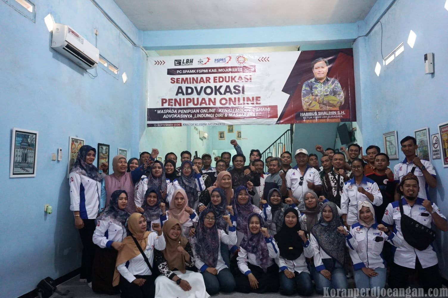 PC SPAMK FSPMI Kabupaten Mojokerto Gelar Seminar Edukasi Advokasi Penipuan Online, Perkuat Literasi Hukum dan Perlindungan Buruh