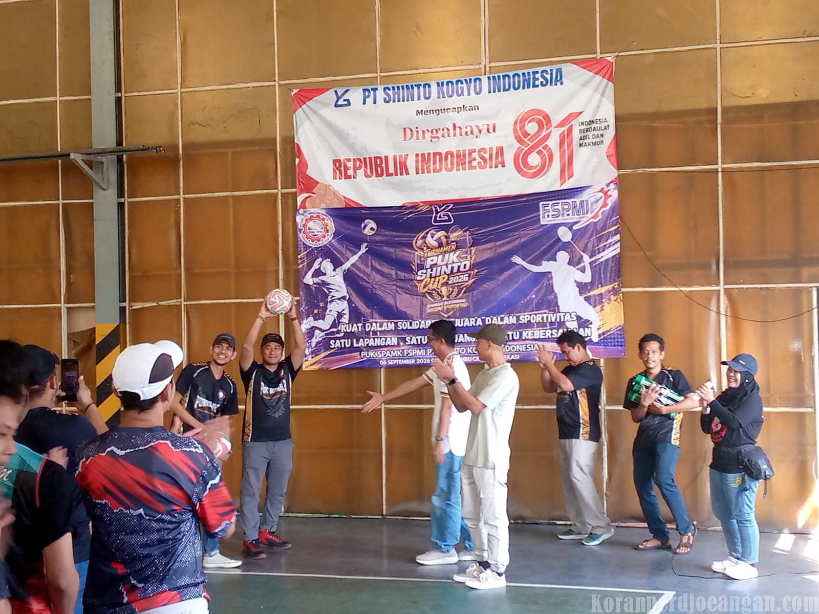 Pererat Solidaritas Anggota, PUK SPAMK FSPMI PT Shinto Kogyo Indonesia Gelar Kompetisi Olahraga Antar-Plant