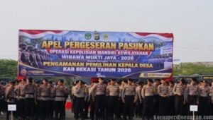 112 TPS Rawan, Ribuan Personel Gabungan Disiagakan Jelang Pilkades Bekasi 2026