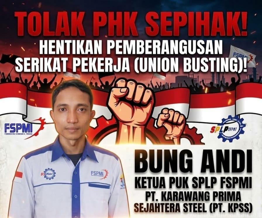 Tolak PHK Ketua PUK, PUK SPLP FSPMI PT KPSS Gelar Konsolidasi Anggota dan Persiapan Aksi Unjuk Rasa