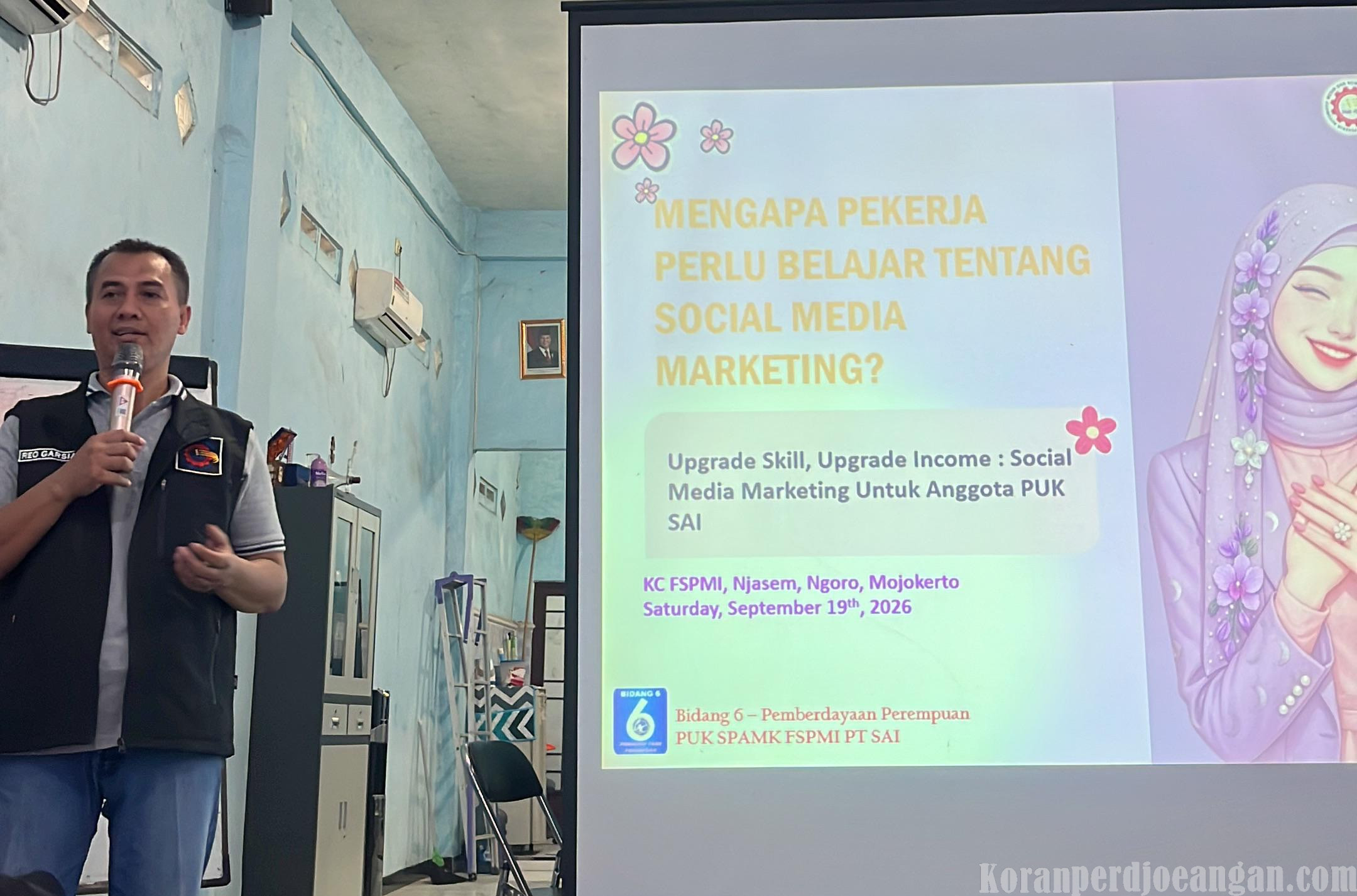 Ketua PUK SPAMK FSPMI PT SAI : Keterampilan Digital Adalah Kunci Kemandirian Anggota